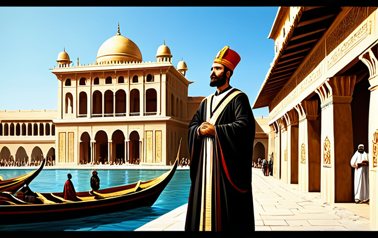 에티오피아 고대 문명 탐구 - **Prompt:** "A digital painting depicting the Aksumite Empire in its golden age, showcasing grand pa...