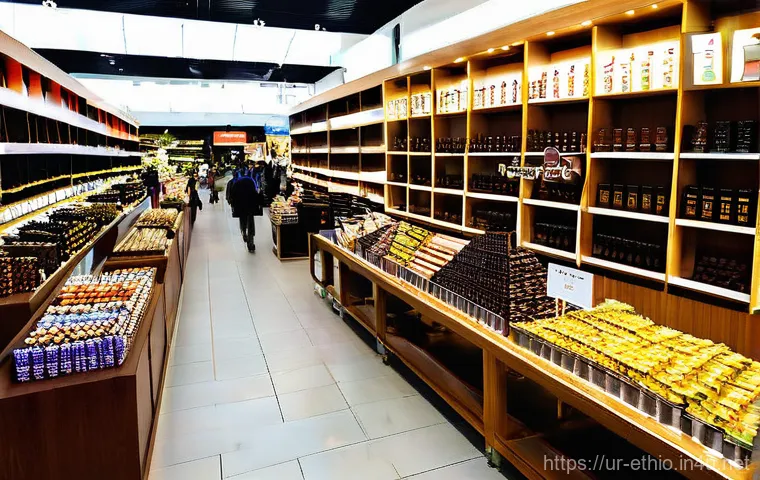 에티오피아 공항과 면세점 정보 - **Prompt 1: Modern Bole Airport Transit Experience**
    "A clean, spacious, and modern airport term...