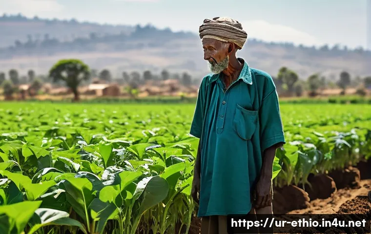 에티오피아 농업 혁신 사례 - **Prompt: Generational Wisdom and Modern Farming in Ethiopia**
A vibrant, sun-drenched agricultu...